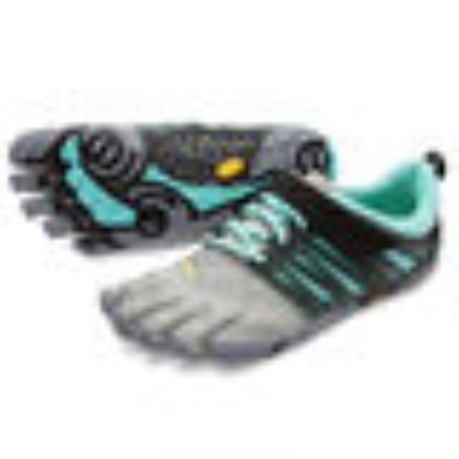 Gri-siyah-aqua Vibram V-tren Kadın